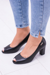 Women's Sergio Leone Fingerless Black Penelope Pumps