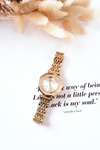 Women's Watch On Bracelet With Cubic Zirconia ERNEST Gold