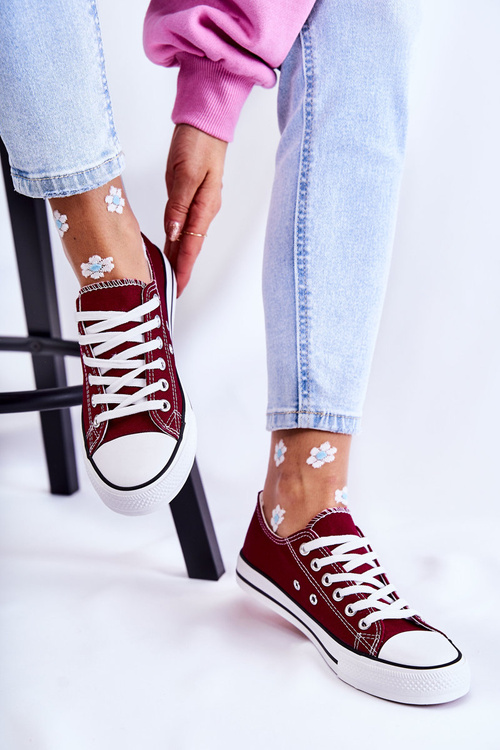 Women's Classic Sneakers maroon Be Mine