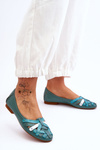 Classic Leather Women’s Ballerinas Maciejka 01358-36 Turquoise