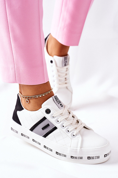 Leather Platform Sneakers BIG STAR II274071 White