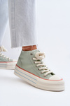Women's Platform Sneakers Mint Aineri