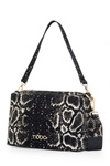 Classic Messenger Bag Snake Pattern NOBO N1340-CM23 Black-Gold