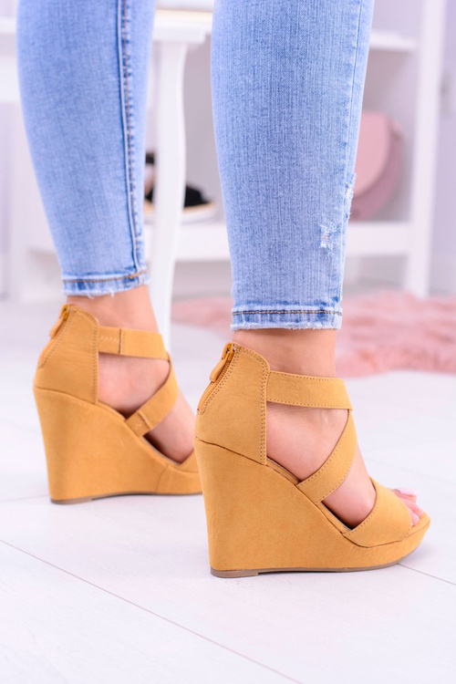 Comfortable Women's Yellow Anchor Sandals Mirabet