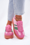 Low platform sneakers pink Ovivene