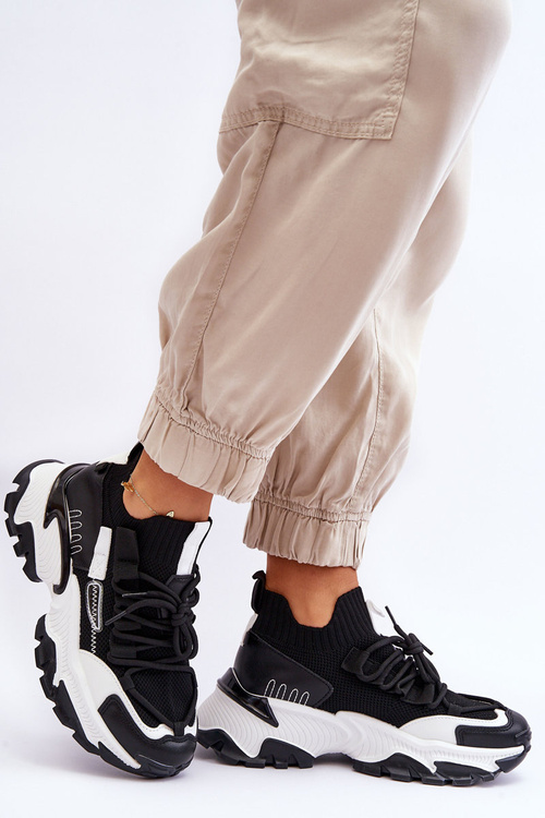 Women's Sock Sneakers Black Keaton