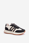 Buty Sportowe Sneakersy Platforma Czarne Thari