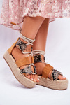 Women’s Espadrilles On Platform Snake India