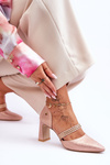 Leather Pumps With Belt Maciejka 05950-33 Pink