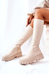 High boots Beige Hemera