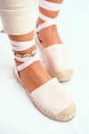 Women’s Espadrilles Laced Beige Bonjour