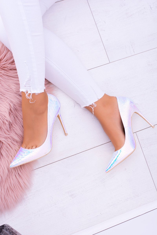 Lu Boo Women's Stilettos Pointed Pink Petrol Glam