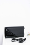 Women's Black Lacquered Handbag Clutch Bag