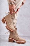 Women's Fashionable Warm Boots Beige Gerda