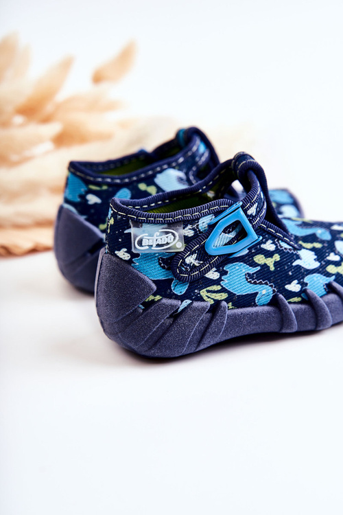 Shoes Slippers Befado Dinosaurs 110P448 Navy Blue