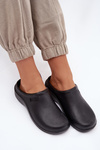Foam slippers women's black Parissa