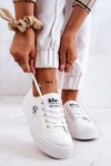 Tenisówki Trampki Platforma Lee Cooper Białe LCW-22-31-0837L 