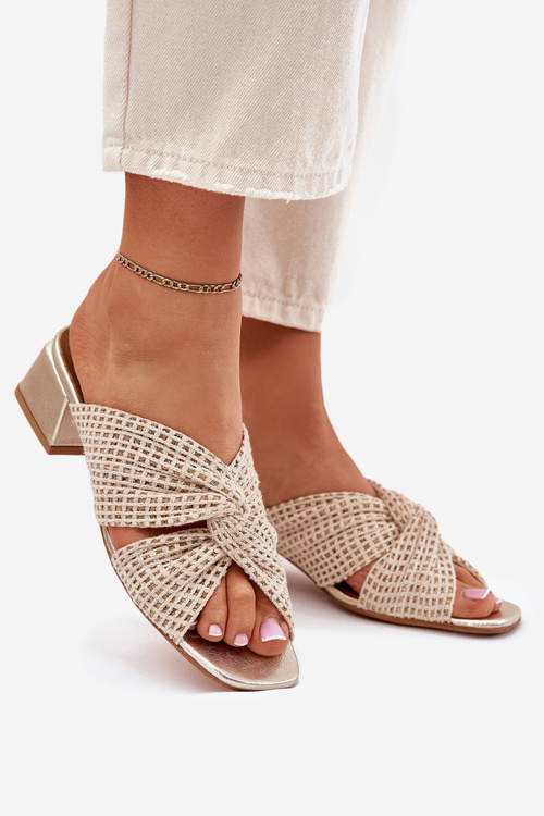 Ladies Platform Sandals Maciejka 06955-25 Beige-Gold