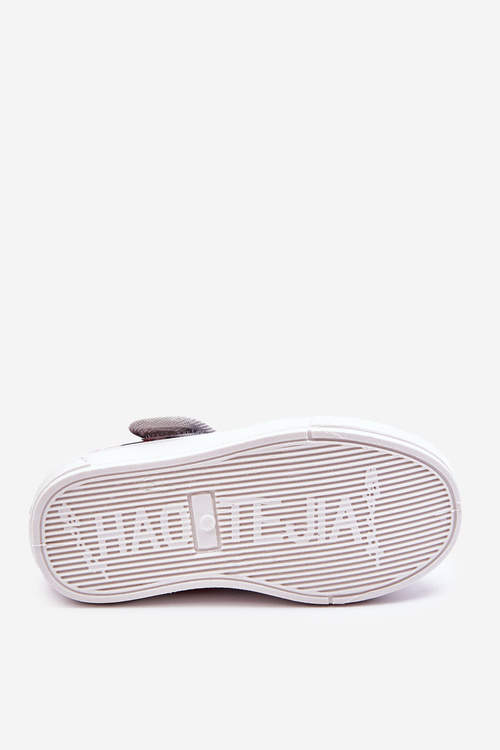 Baleriny Dziecięce Kwiatuszki Granatowo-Szare Noah