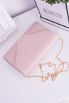 Elegant Pink Clutch Bag Gold Plated Fittings