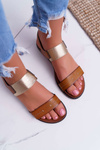 Women's Flat Sandals Sergio Leone SK014 Camel Agrina
