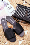 Women's Flat Flip Flops Black Mimios