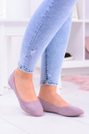 Women's Suede Ballerinas Heather Bueno