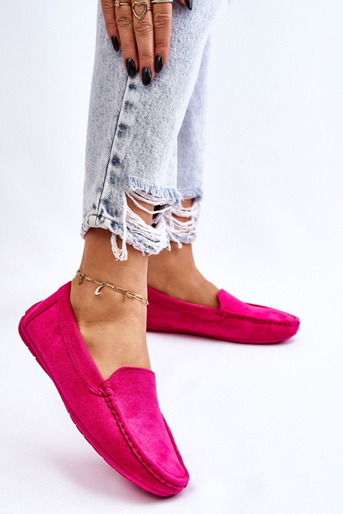 Women’s Loafers Suede Fuchsia Morreno