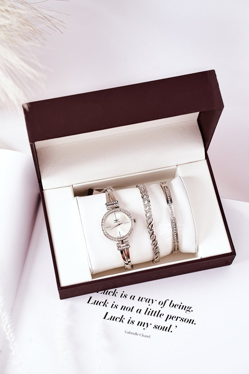 Set Watch and Two Bracelets Michael John Silver