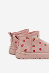 Children's Snow Boots with Strawberries Pink Gracina