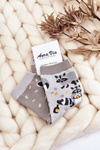 Women's Mismatched Raccoon Funny Socks Gray