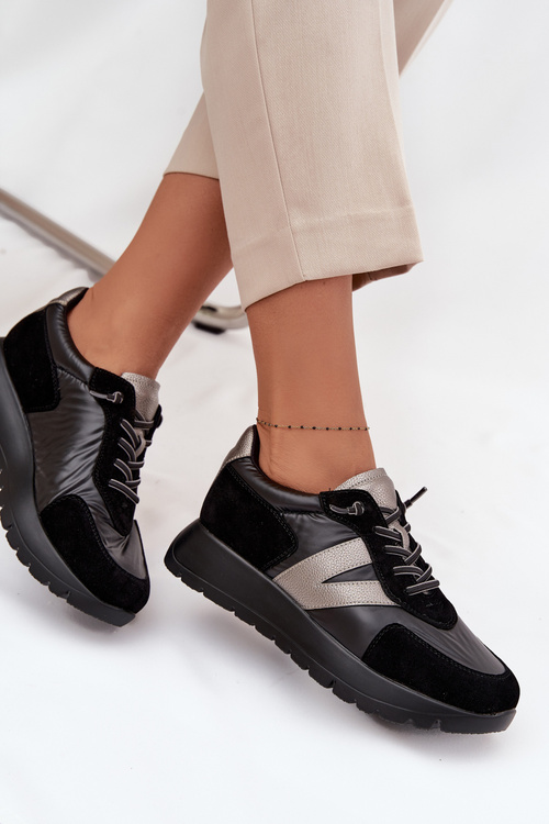 Women's Sneakers On Platform Vinceza 58561 Black