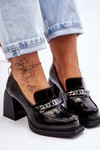 Comfortable Pumps On Massive Heels Black Julien