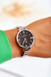 Giorgio & Dario Bracelet Watch With Black Dial Silver