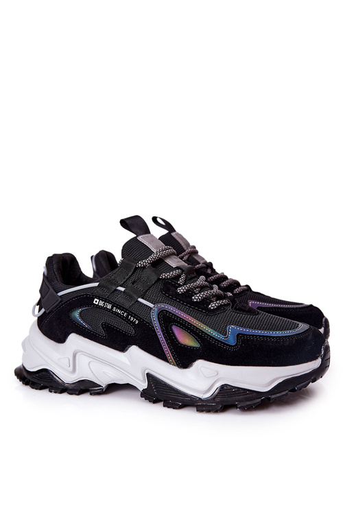 Męskie Sportowe Buty Sneakersy Big Star II174044 Czarne