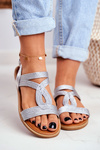 Women’s Sandals Flat Silver Rachel