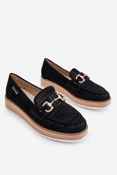 Women's Loafers On The Platform Black Danny