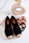 Slip-on Suede Espadrilles Black Lesley