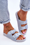 Women's Platform Slides Blue Vertigo
