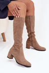 Classic eco suede boots Sergio Leone KZ205 beige