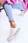 Women's Classic Sneakers White Be Mine
