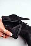 Women's Boots On A High Heel Black Office