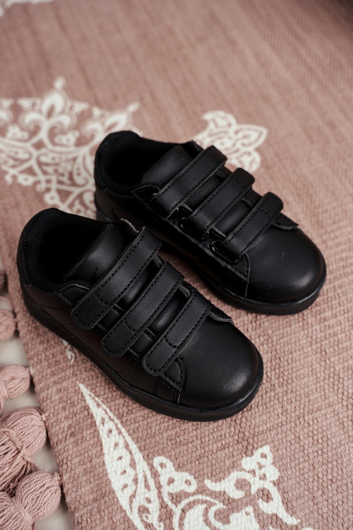 Children's Velcro Sports Shoes Black Fifi