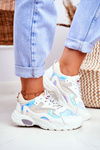 Sportowe Damskie Buty Lu Boo Białe Dazzle Me