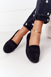Women's Suede Moccasins Big Star HH274662 Black