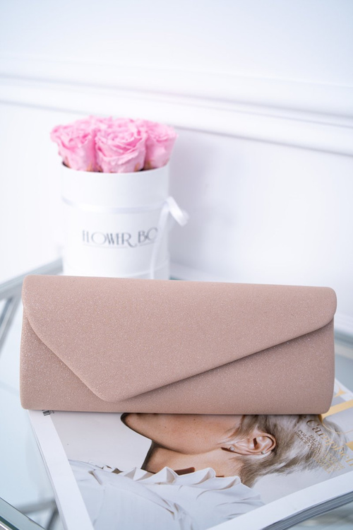 Women's Brocade Handbag Pink Clutch Bag