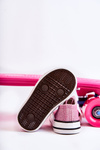 Children's Sneakers Tied Pink Wella