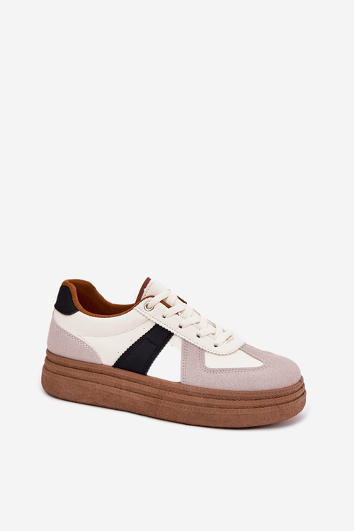 Women's Platform Sneakers Beige Dovina