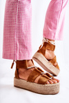Women’s Espadrilles On Platform Camel India