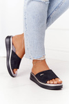 Wedge Slippers Sergio Leone SK042 Black
